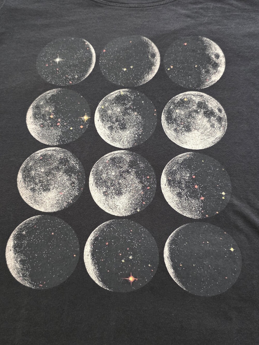Torrid Black Moon Phase Grid Graphic Tee - Plus Size - Picture 4 of 9